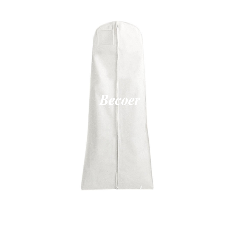 White Breathable Gown Bag-BEG005